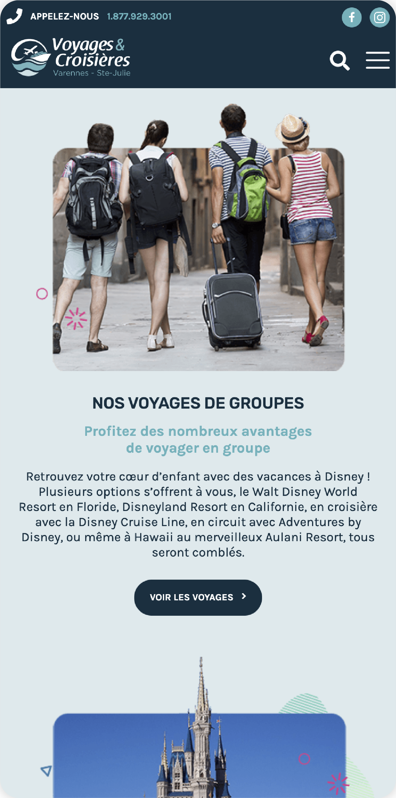 Voyages et croisières Varennes – Ste-Julie site web mobile